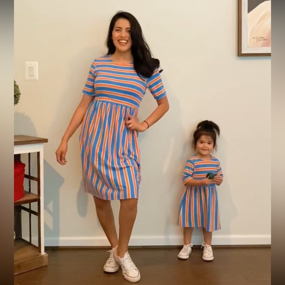 Mommy & me matching Sunday stroll dresses from Roolee